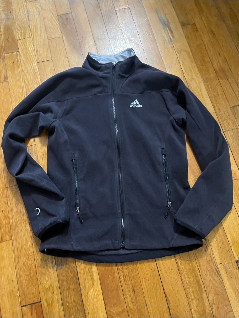 adidas Men's Black Full-Zip Performance Jacket